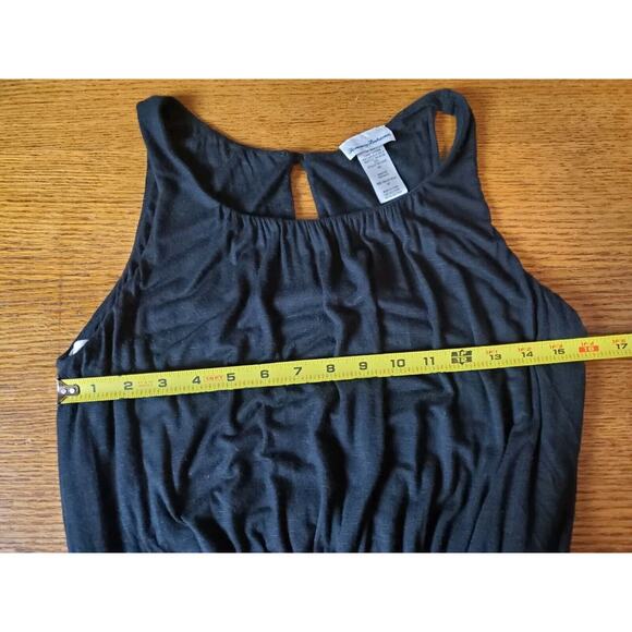 Tommy Bahama Women Jumpsuit Small Wide Leg Tie‎ Waist Black Stretch - Picture 7 of 11